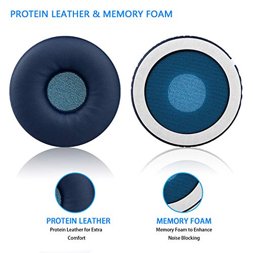 Jecobb WHXB700 Earpads Replacement Ear Cushion Pads with Protein Leather and Memory Foam for Sony WHXB700 Wireless Extra Bass Bluetooth On Ear Headphones ONLY (NOT FIT Sony Other Series) (Blue)