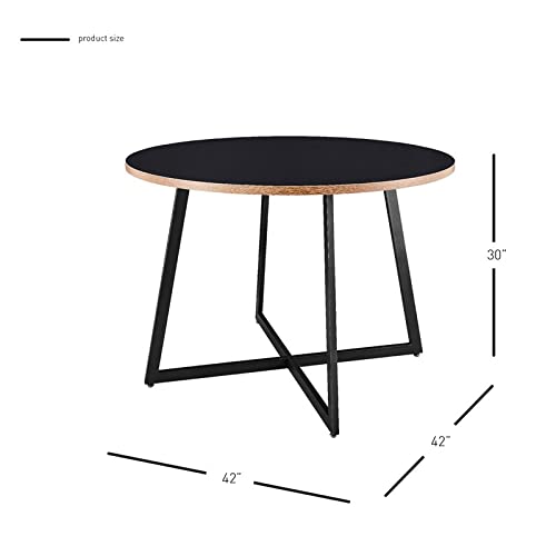 Courtdale 42" Round Table - Black