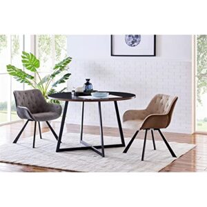 Courtdale 42" Round Table - Black