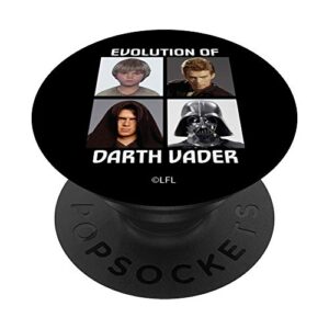 star wars evolution of darth vader popsockets popgrip: swappable grip for phones & tablets