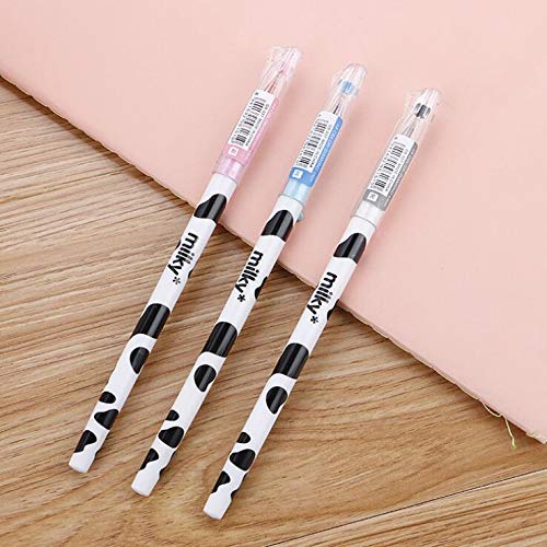 sencoo 12 pack Colorful Cute Diamond Gel Pen Candy Color Milky Cow Pens Set Writing Kawaii Stationery School Office Supplies