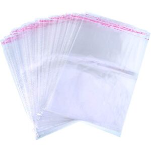9 x 13 inch clear poly bags resealable tshirt bags self seal cellophane bags adhesive mail bags for packaging clothing shipping small business boutique