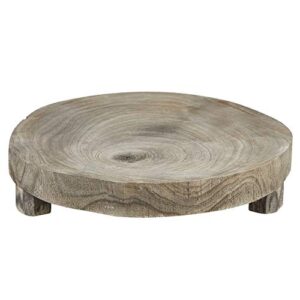 santa barbara design studio pure design wood riser, medium, grey