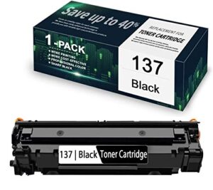 1-pack black 137 compatible for toner cartridge replacement for canon imageclass mf212w mf216n mf217w mf227dw mf229dw mf232w mf236n mf247dw mf244dw mf249dw lbp151dw d570 printer, toner cartridge.
