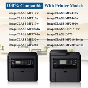 1-Pack Black 137 Compatible for Toner Cartridge Replacement for Canon imageCLASS MF212w MF216n MF217w MF227dw MF229dw MF232w MF236n MF247dw MF244dw MF249dw LBP151dw D570 Printer, Toner Cartridge.