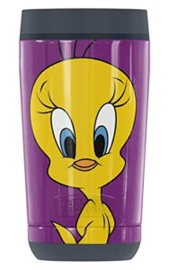 thermos looney tunes tweety bird pose, guardian collection stainless steel travel tumbler, vacuum insulated & double wall, 12oz