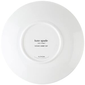 Kate Spade Vintage Cherry Dot 4-Piece Tidbit Plate Set, 1.75 LB, Red