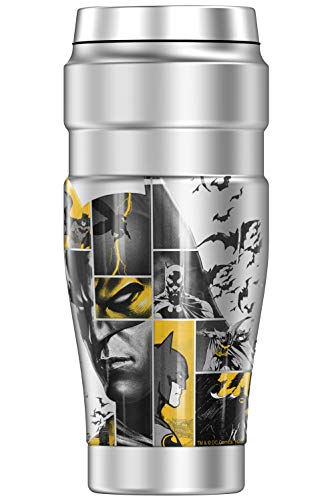 THERMOS Batman 80 Years Bat Panels, STAINLESS KING Stainless Steel Travel Tumbler, Vacuum insulated & Double Wall, 16oz