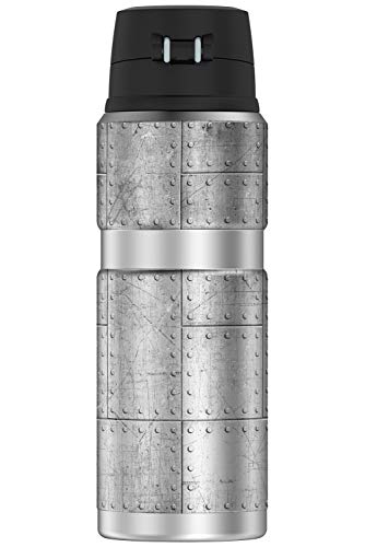 Superman Made Of Steel, THERMOS STAINLESS KING Stainless Steel Drink Bottle, Vacuum insulated & Double Wall, 24oz