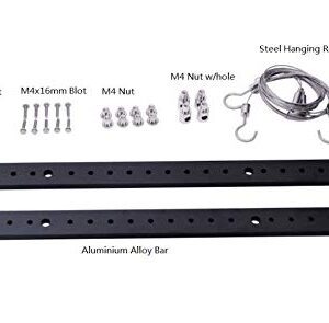 Universal Fixing Bracket Kit for Aquarium Illumination by Orphek – Easy Install and Cleaning, Anti-Rust, Heavily-Built, Multi-Functional Light Hanging Kit / L 18.11” x W 1.18” x H 0.31”