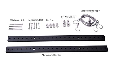 Universal Fixing Bracket Kit for Aquarium Illumination by Orphek – Easy Install and Cleaning, Anti-Rust, Heavily-Built, Multi-Functional Light Hanging Kit / L 18.11” x W 1.18” x H 0.31”