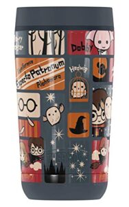 thermos harry potter cute chibi pattern, guardian collection stainless steel travel tumbler, vacuum insulated & double wall, 12oz