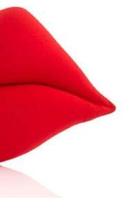 Red Lip Shape Pillow Red Lip Shaped Pillow Soft Plush Smooch Lips Decorative Pillow.