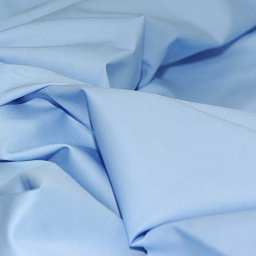 Pre-Cut Quilting Cotton Fabric Sky Blue Color 61 Inches Wide by The Yard Rose Flavor