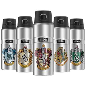 harry potter gryffindor house crest, thermos stainless king stainless steel drink bottle, vacuum insulated & double wall, 24oz
