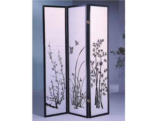 SQF Floral Room Divider 3 OR 8 Panel (3)