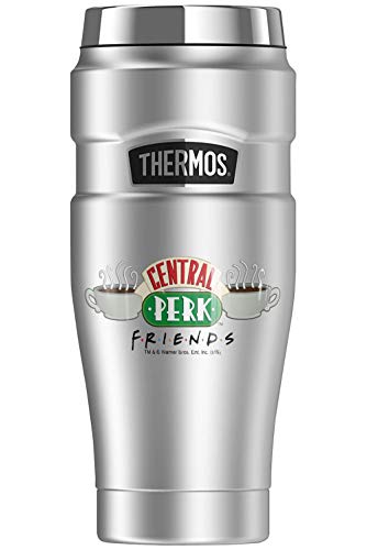 THERMOS Friends Central Perk Coffee Logo STAINLESS KING Stainless Steel Travel Tumbler, Vacuum insulated & Double Wall, 16oz