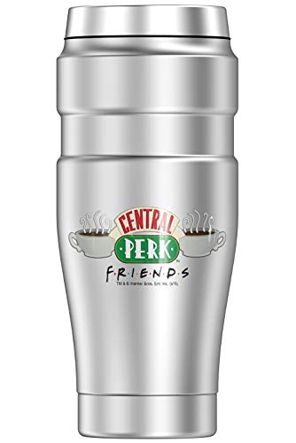 THERMOS Friends Central Perk Coffee Logo STAINLESS KING Stainless Steel Travel Tumbler, Vacuum insulated & Double Wall, 16oz