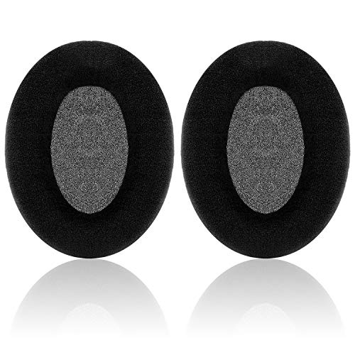 Jecobb HD598 Earpads Replacement Ear Cushion Pads with Protein Leather and Memory Foam for Sennheiser HD598 Series HD598SE HD598CS HD515 HD555 HD595 HD518 Over Ear Headphones ONLY (Black/Velvet)