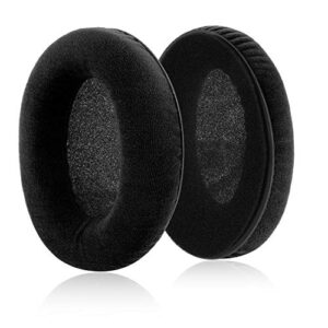 Jecobb HD598 Earpads Replacement Ear Cushion Pads with Protein Leather and Memory Foam for Sennheiser HD598 Series HD598SE HD598CS HD515 HD555 HD595 HD518 Over Ear Headphones ONLY (Black/Velvet)