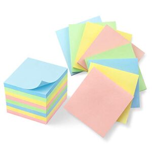 8 pads sticky notes 3x3 pastel colors self-stick notes pads super adhesive sticky notes great value pack