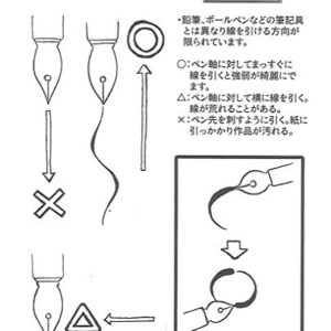 Tachikawa Pen Nib Holder(T-40) + Nikko G Pen Nib Pack of 10(NG-10),and Anti Rust Paper included