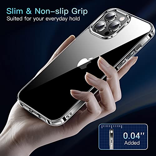 CASEKOO Crystal Clear for iPhone 12 Pro Max Case, [Not Yellowing] [Military Grade Drop Tested] Shockproof Protective Phone Case Slim Thin Cover 5G 6.7 inch 2020, Clear