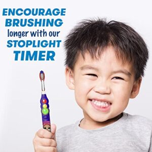 Firefly Ready Go Light Up Timer Toothbrush, L.O.L. Surprise!, Premium Soft Bristles, 1 Minute Timer, Less Mess Suction Cup, Battery Included, Easy Storage, Dentist Recommended, Ages 3+, 1 Pack