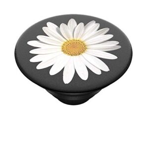 popsockets poptop (top only. base sold separately) swappable top for popsockets phone grip base - white daisy