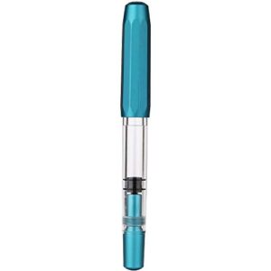 czxwyst t1 piston metal fountain pen large-capacity ink pen original box (blue, fine nib 0.6mm)
