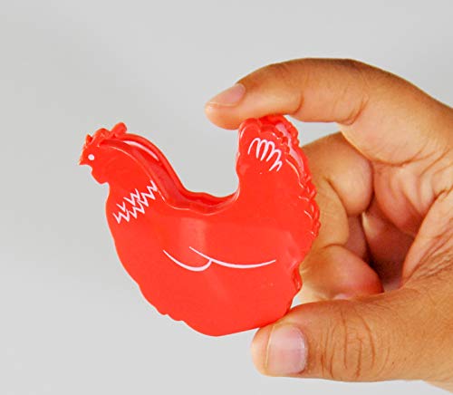 HOME-X Chicken-Shaped Bag Clips for Chips, Food Bags, Kitchen and Laundry, 2.5” L x 2” W, Set of 3