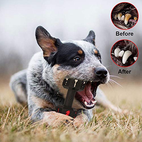 Hswaye Dog Chew Toys for Aggressive Chewers,Food Grade Non-Toxic Dental Pet Toy,Tough Durable Indestructible Dog Toys for Medium Large Dogs.Black.