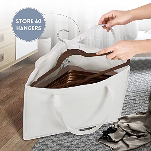 Veronica Hanger Storage Triangle Bag with Handles for Space Saving Hangers Organisers Tidy Storage and Easier Storage in Closets