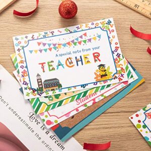 Outus 60 Pieces Back to School Thinking of You School Themed Blank Postcards Colorful Cute Postcards Accessories for Teachers Students Showing Love Encouragement and Support (Mexican Style)