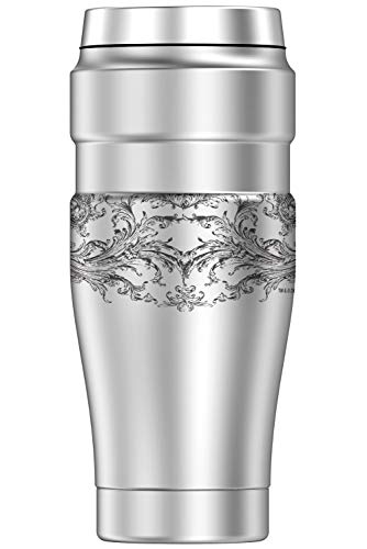 THERMOS Superman Winged Logo, STAINLESS KING Stainless Steel Travel Tumbler, Vacuum insulated & Double Wall, 16oz