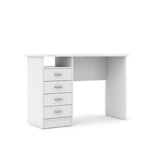 tvilum desk with 4 drawers, white