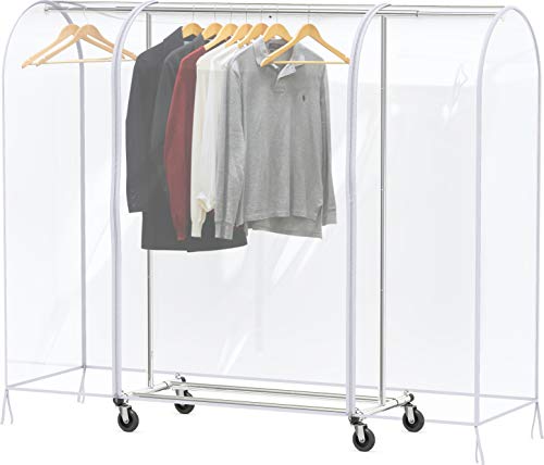 Simple Houseware Clear Garment Rack Cover