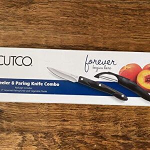 Cutco 2 pc Peeler & Paring knife Combo Includes 3" Gourmet Paring Knife and vegetable Peeler/fOREVER GUARANTEE!!