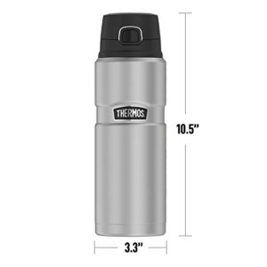 Scooby-Doo Ruh Roh Face, THERMOS STAINLESS KING Stainless Steel Drink Bottle, Vacuum insulated & Double Wall, 24oz