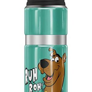 Scooby-Doo Ruh Roh Face, THERMOS STAINLESS KING Stainless Steel Drink Bottle, Vacuum insulated & Double Wall, 24oz