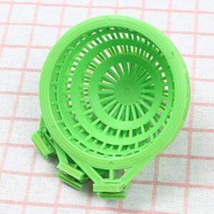 VILLCASE 5pcs Hollow Out Bird Nest Plastic Hollow Hanging Cage Eggs Hatching Tool Bird Breeding Hut Nest Pan Finch Parrot Canary Green