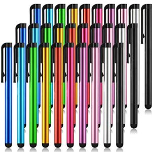 30 pieces stylus pens capacitive slim stylus pens for universal touch screens devices, compatible with iphone, ipad, tablet (10 colors)
