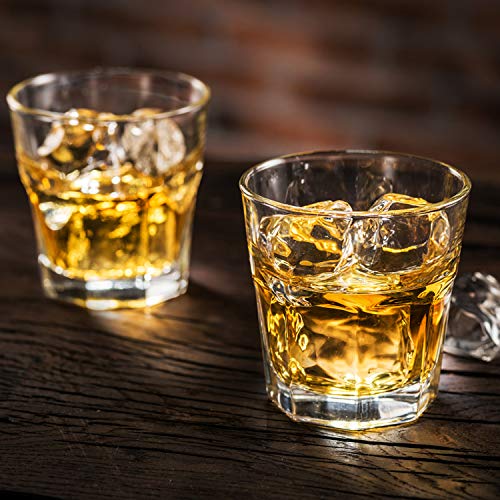 Whiskey Glass 5 oz,QAPPDA Shot Glass Old Fashioned Cocktail Glasses,Drinking Bourbon Glasses For Liquor,Heavy Base Rocks Glasses Shot Cups Set,Vodka Glass Cups Scotch Glass Liquor Glasses 20 Pack