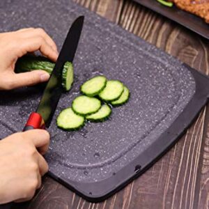 GRILLMATIC 2 in 1 Cutting Board, Meat Defroster, Juice Grooves, Easy-Grip, Plastic, Defrosting Tray Large, Eco Friendly, No Electricity, Thaw, Chopping Board, Non-Porous