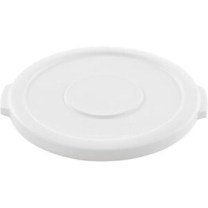 global industrial 10 gallon plastic trash can lid, white