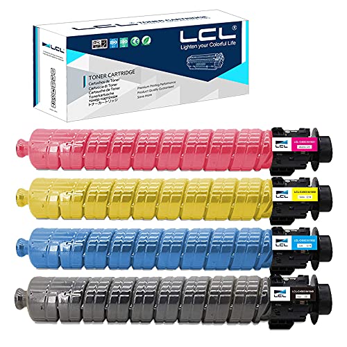 LCL Compatible Toner Cartridge Replacement for Ricoh 841849 841852 841851 841850 C4503 C5503 C6003 C4503 C5503 C6003 C4503 Lanier MP C6003 C4503 C5503 C6003(4-Pack Black Cyan Magenta Yellow)