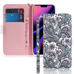 emaxeler xiaomi redmi note 9 pro case 3d full stylish pu leather shockproof flip wallet case with kickstand credit cards slot for redmi note 9 pro max/redmi note 9 pro yx 3d: peacock flower