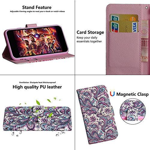 EMAXELER Xiaomi Redmi Note 9 Pro Case 3D Full Stylish PU Leather Shockproof Flip Wallet Case with Kickstand Credit Cards Slot for Redmi Note 9 Pro Max/Redmi Note 9 Pro YX 3D: Peacock Flower