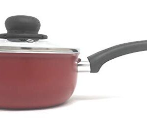 RAVELLI Italia Linea 10 Non Stick Saucepan with a lid, 1 Quart