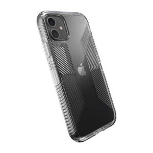 speck products presidio perfect-clear with grip iphone 11 case, clear/clear (136495-5085)